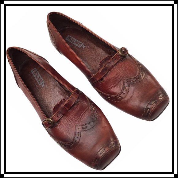 PIKOLINOS Leather Mary-Jane Style Slip-Ons. 36 - Picture 2 of 11